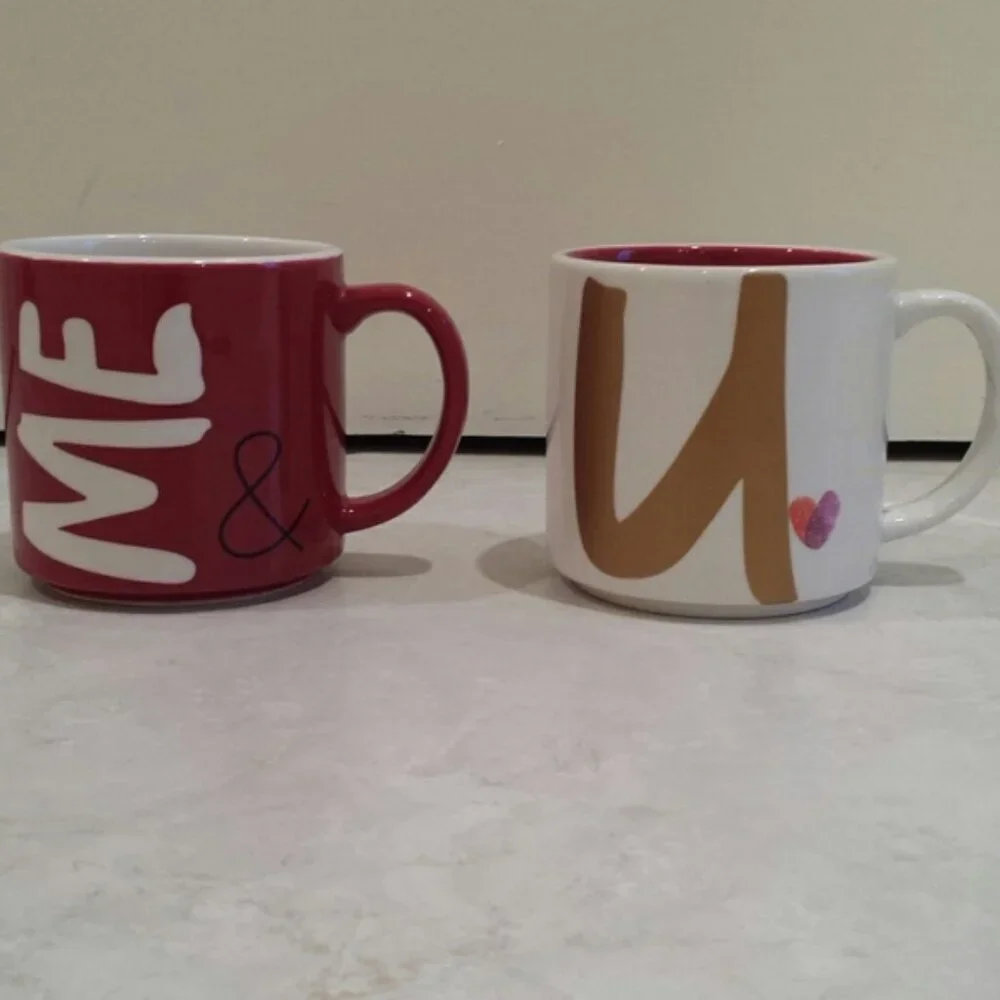 NWOT Hallmark Me & U Coffee Cups